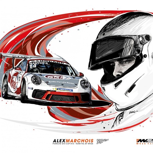 ALEX MARCHOIS - PORSCHE GT3 Cup #14 - Team FAL RACING by MV2S