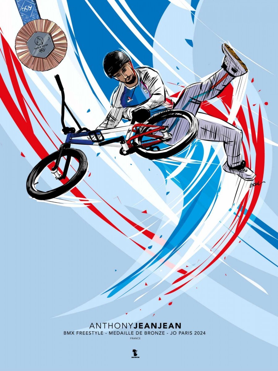 ANTHONY JEANJEAN - BMX FREESTYLE - MEDAILLE DE BRONZE JO PARIS 2024