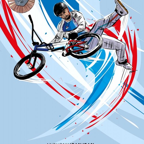 ANTHONY JEANJEAN - BMX FREESTYLE - MEDAILLE DE BRONZE JO PARIS 2024