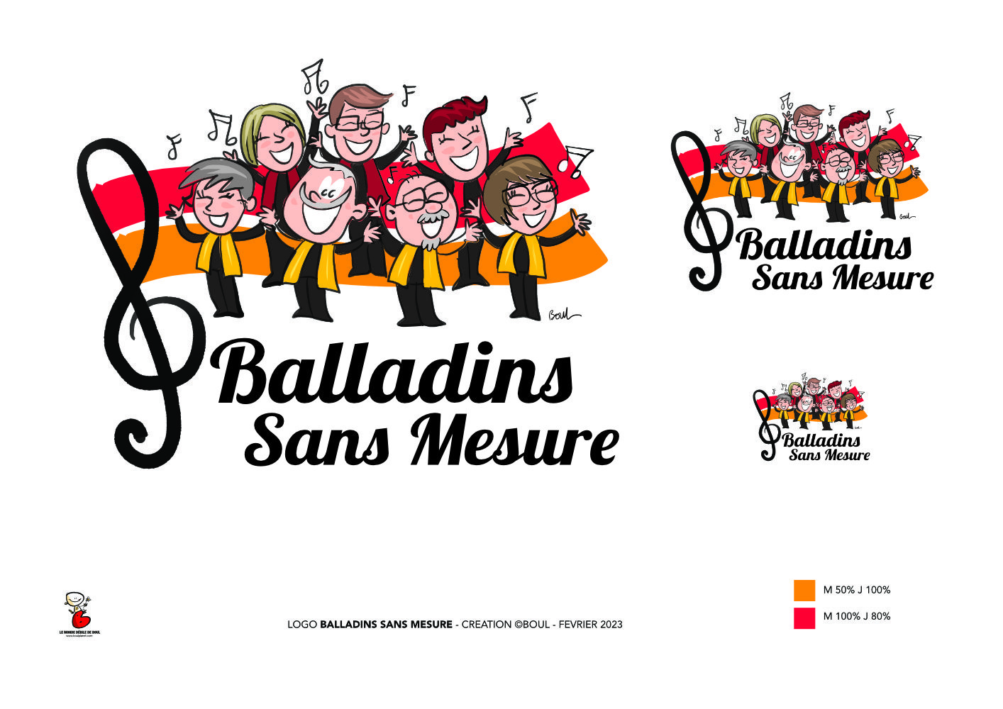 LOGO DE LA CHORALE BALLADINS SANS MESURE