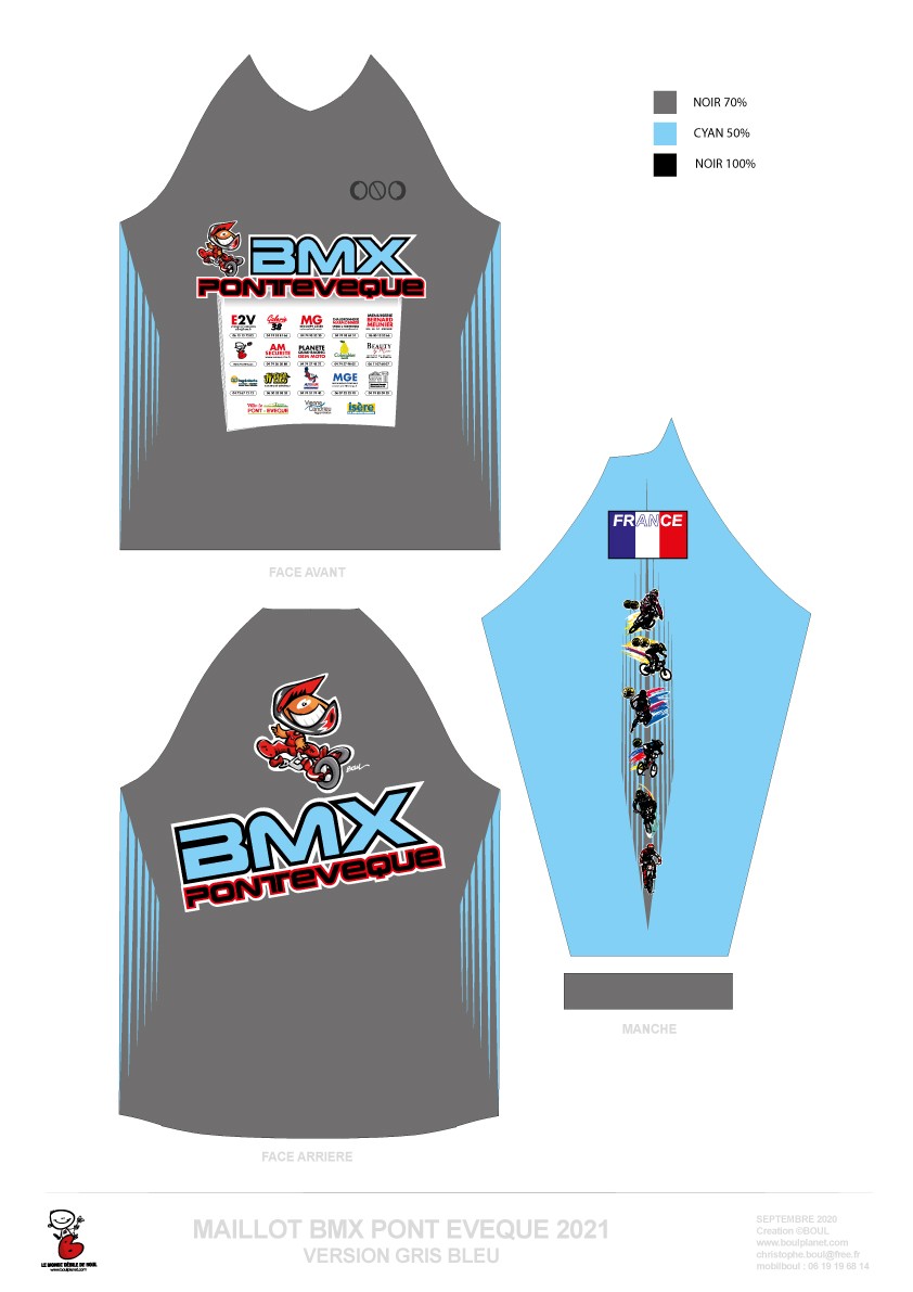 NOUVEAU MAILLOT BMX PONT EVEQUE