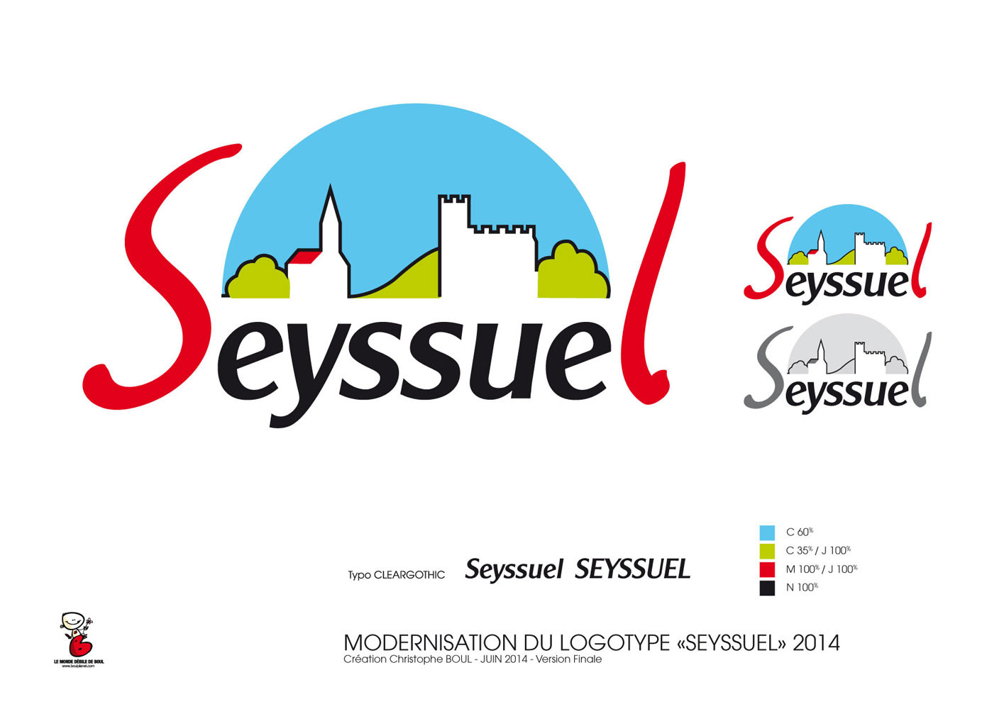 RELOOKING LOGOTYPE MAIRIE SEYSSUEL