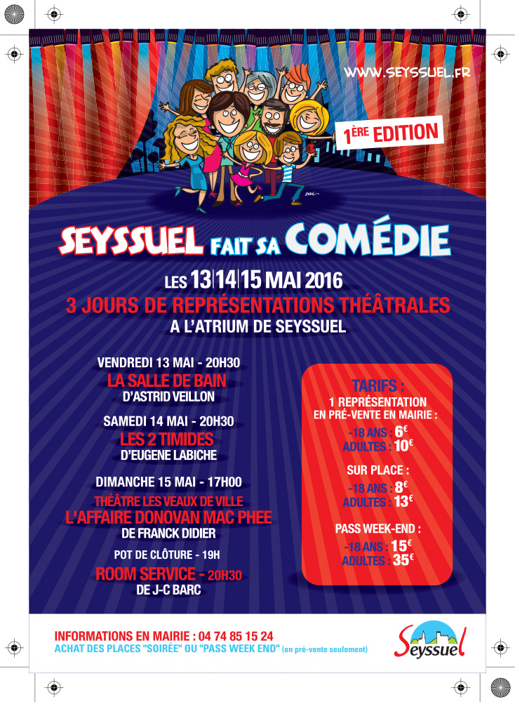 SEYSSUEL FAIT SA COMEDIE - 1ère Edition - Programme